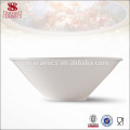 China dinnerware plain ceramic bowls wholesale salad bowl to go